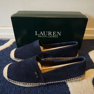 Ralph Lauren Danita Flat Espadrilles Shoes Navy
